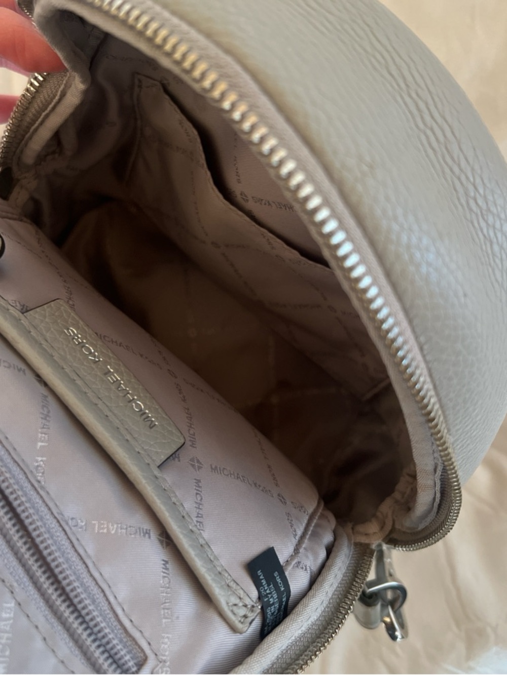 Michael Kors Mini Backpack Gray - Picture 4 of 6